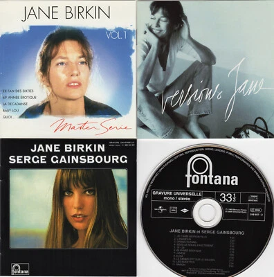 VERSIONS JANE BIRKIN MASTER SERIE VOL 1 + JE T'AIME MOI NON PLUS CD LOT OF 3 - Imagem 1 de 4