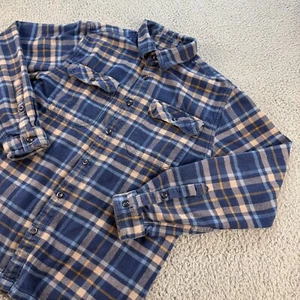 Camisa Patagonia Para Hombre Mediana A Cuadros Fiordo Algodón Orgánico Franela Abotonada 53947 - Imagen 1 de 12