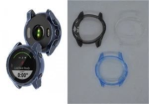 Skin Case for Garmin Forerunner 945 LTE Watch screen bezel protector bumper hard - Picture 1 of 9