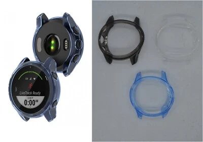 PAPG SPORTS Skin Hülle für Garmin Forerunner 945 LTE Uhr Display Blende Schutz Bumper Hart
