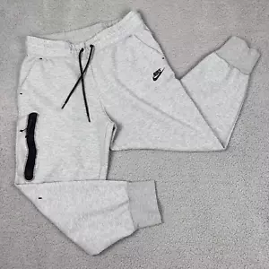 Nike Tech Fleece Joggers Mens L Gray Sweatpants Running Casual Pants Drawstring - Picture 1 of 7