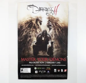 The Darkness II 2011 video game promo ad laminated Xbox 360 PS3 2K Games rare - Imagen 1 de 7