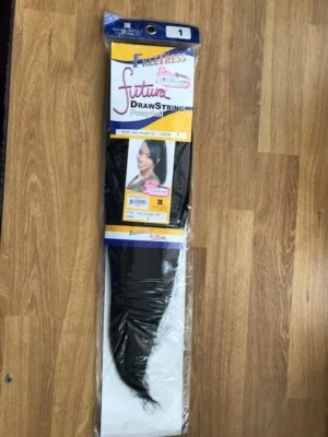 FUTURA YAKY RECTO 12" FREETRESS CORDÓN PELO COLA DE CABALLO CÓDIGO DE COLOR 1 Foto 1 de 3