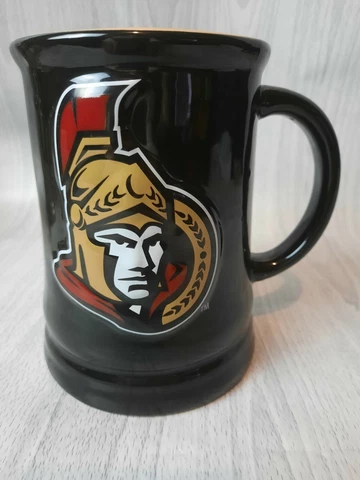 NHL Ottawa Senators Black Beer Coffee Mug 24oz Cover