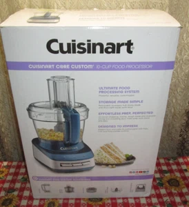 Cuisinart Core Custom 10-Cup Food Processor Marine Blue / Anchor Gray New - Picture 1 of 10