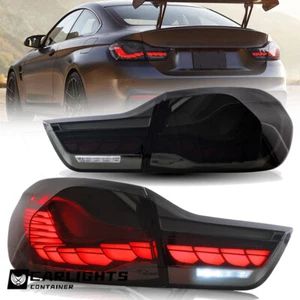 OLED Rear Tail Lights For 2014-20 BMW 4 Series M4 440i 428i 435i 420i w/ Startup - Picture 1 of 12