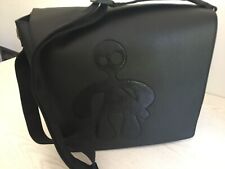 NEW Mens BLACK Leather Large Messenger type bag MANBAG COMPANY RRP £295