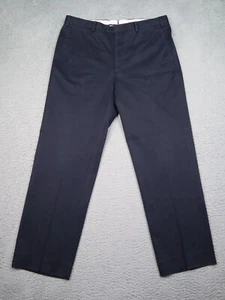 Pantalones J. Hilburn Para Hombre 36x31 Azul Marino Algodón Chino Portugal Frente Plano Pantalones - Imagen 1 de 14
