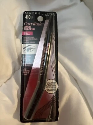 Maybelline New York Curvitude Liquid Eyeliner 410 BLACK 0.2mm Ultra Fine Tip - Image 1 of 2