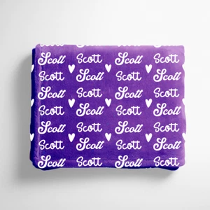 Personalized Custom Blanket, Baby Girl Blanket, Name Blanket, Girl Blanket - Picture 1 of 17