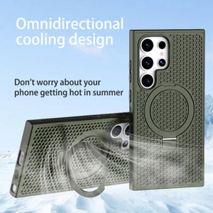 Heat Dissipation Magnetic Case Cover For Samsung Galaxy S24 Ultra S23 FE S22 - Picture 1 of 17