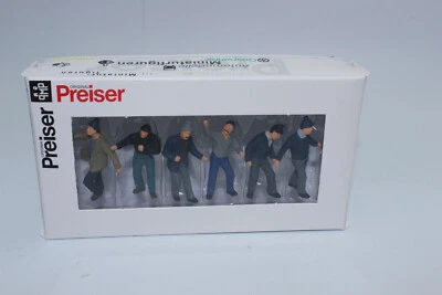 Preiser 68211 Worker 6 Figures 1:87 H0 NEW OVP - Image 1 of 4