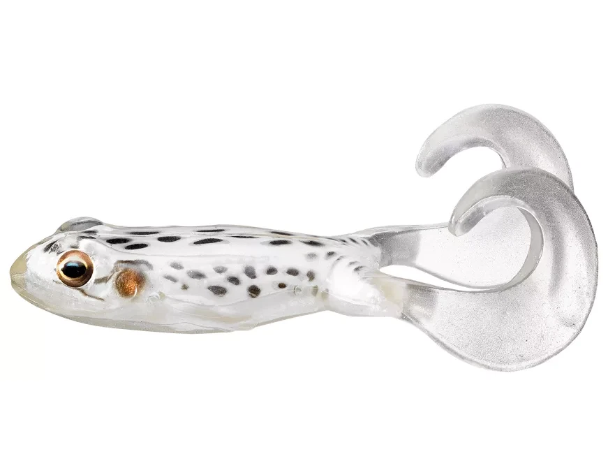 Live Target Freestyle 4"Frog Topwater Soft Plastic Realistic  Frog Albino White  - Image 1 of 1