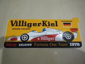PEGATINA SHADOW FÓRMULA 1 EQUIPO 1978 VILLIGER KIEL HOCKENHEIM ALEMÁN GP - Imagen 1 de 1