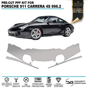 Pellicola protezione vernice protezione pietra paraurti anteriore per Porsche 911 Carrera C4S 996 - Foto 1 di 4
