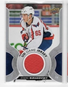 Andre Burakovsky 17-18 Upper Deck Series 1 UD Game Jersey Washington Capitals - Imagen 1 de 1