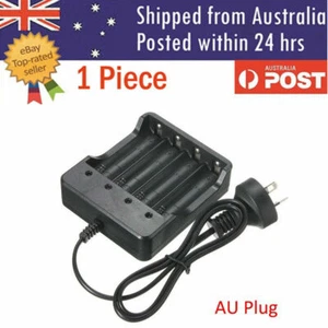 AU PLUG 4 Slots 4.2V Universal Rechargeable 1865 Li-ion Battery Smart Charger - Picture 1 of 8