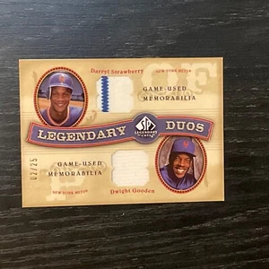 2005 Upper Deck SP Legendary Duos Gooden & Strawberry Jersey #/25 - Picture 1 of 2
