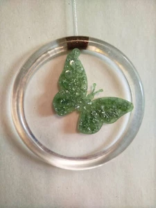 Dekoration Schmetterling im Dekoring aus Epoxidharz – Handgefertigtes Unikat - Bild 1 von 2