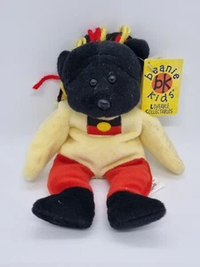 Murri Bear Aboriginal Indigenous Beanie Kids 2000 John Smith Gumbula BNWT - Picture 1 of 7