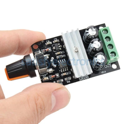 DC 6V- 28V 3A PWM Motor Speed Varible Regulator Controller Switch Module - Image 1 of 4