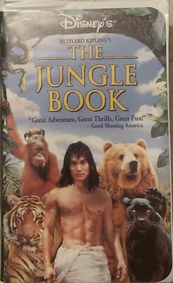 Rudyard Kipling’s The Jungle Book GOOD VHS Movie Tape 1995 White Clamshell Case! - Image 1 of 4
