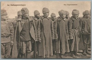 PRISIONEROS DE GUERRA RUSOS en CAMPO ALEMÁN ERA DE LA PRIMERA GUERRA MUNDIAL POSTAL ANTIGUA - Imagen 1 de 2