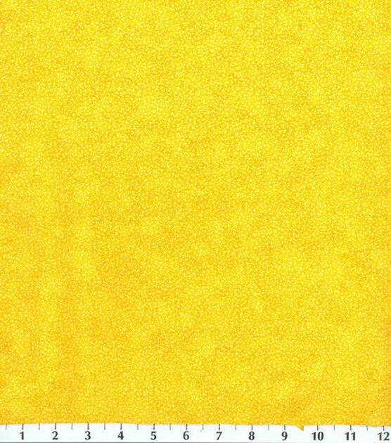 1/4 Yard 9”x42” Yellow Marble Small Vine Print Cotton Quilting Fabric - Image 1 of 1