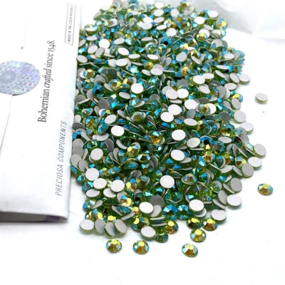 Preciosa MAXIMA Cristal Flatbacks Estrás Arte en Uñas 144 Verde Limecula AB Foto 1 de 2