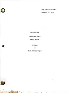 TV Pilot Drehbuch "The Hit Man:Treasure Hunt" Paul Robert Coyle Writers Draft 1990 - Bild 1 von 2