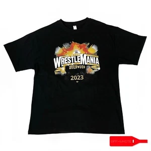 2023 WWE WRESTLEMANIA 39 HOLLYWOOD T-SHIRT LOS ANGELES ROMAN REIGNS CODY RHODES - Picture 1 of 3