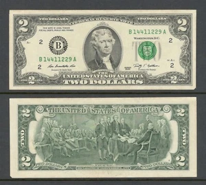 US UNITED STATES 2009 $2 FEDERAL RESERVE NOTE { POKER 14411229 } - Picture 1 of 1