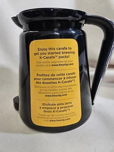 Kaffee Brüh Karaffe Keurig Silber Krug Griff Schwarz 4 Tassen - Bild 1 von 6