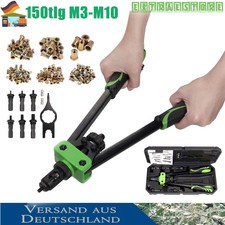 Nietmutternzange Set M3-M10 150pcs Nietmaschine Gewinde Nuss Nieten Werkzeug DHL
