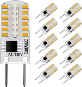 TAIYALOO G8 LED Bulb Dimmable 3W Equivalent to Halogen Warm White-10 Pack - Picture 1 of 3
