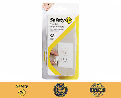        Safety 1st Press Tab Plug Protectors Outlet Protector (32 Pk) New - White • 5.99$