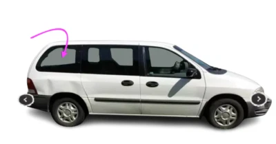 Compatível com: 1999-2001 Ford Windstar Mini Van traseira direita quarto janela vidro/claro - Imagem 1 de 4