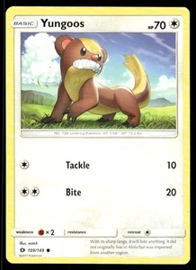 Pokémon TCG Pokémon Yungoos Common Regular - Picture 1 of 2