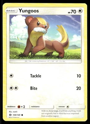 Pokémon TCG Pokémon Yungoos Common Regular - Image 1 of 2