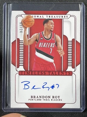 BRANDON ROY 2024-25 NATIONAL TREASURES TIMELESS TALENTS AUTO INTERNATIONAL 9/24 - Image 1 of 2