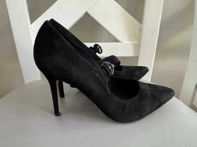 Bombas Rag And Bone camurça preta Glenna Mary Jane - Tamanho 7.5 - Imagem 1 de 4