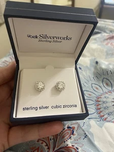 Sterling Silver Earrings - Picture 1 of 1