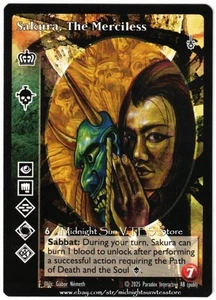 Sakura, The Merciless Lasombra Fifth Edition V5 V:TES VTES Vampire CCG - Picture 1 of 1