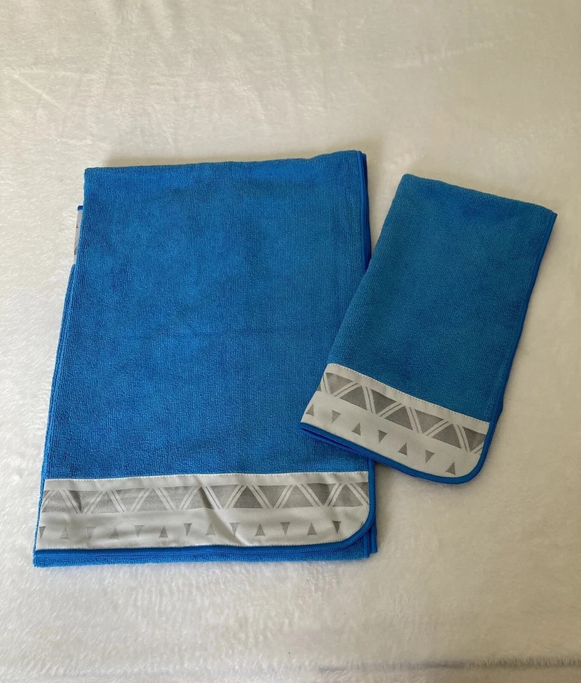 NUEVO Norwex Body Toalla de Baño y Toalla de Mano Microfibra con BacLock Azul Marino Foto 1 de 1