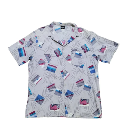 Camisa De Colección Jantzen Abotonada L Hombres Gráfica Campamento Estilo de Vida Retro  Foto 1 de 4