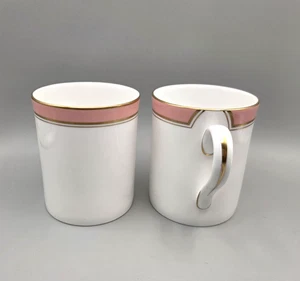 Royal Worcester Howard Rose Pink Mug Set of 2 - Picture 1 of 5