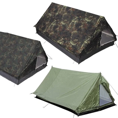2-Mann Minipack Zelt BW Bundeswehr flecktarn Army camo tarn oliv 2 Personen - Bild 1 von 4
