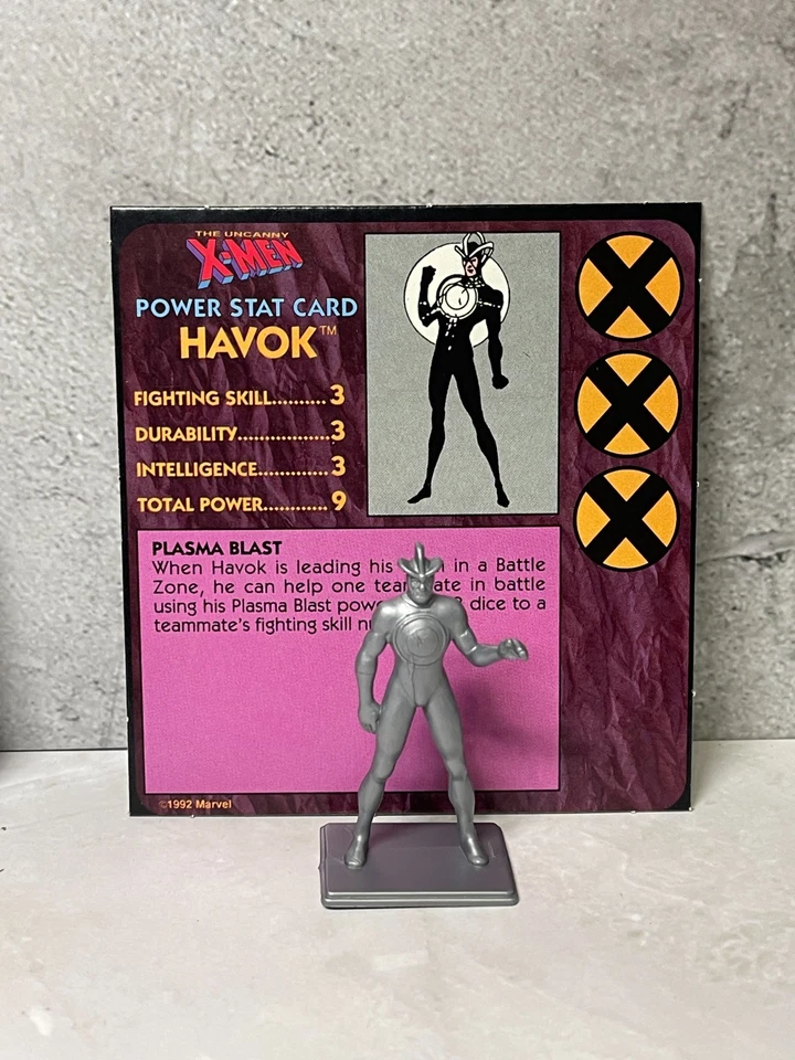 1992 The Uncanny X-Men Alert Adventure Game - Figure & Card HAVOK - Image 1 of 1