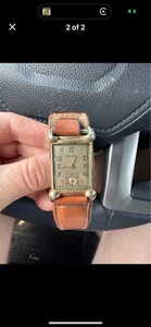 Vintage BULOVA EXCELLENCY 10K Gold Filled MENS ART DECO WATCH - Picture 1 of 2
