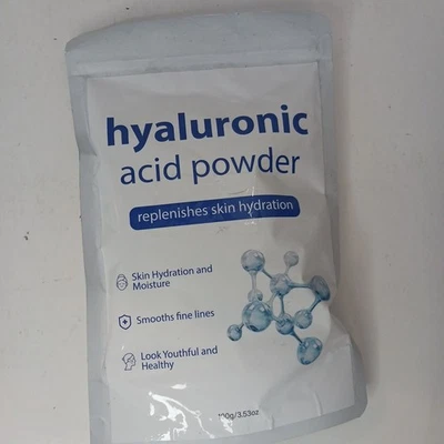 Hyaluronic Acid Powder - Skin Hydration & Anti-Aging Care Formula,  100Gram - Image 1 of 4